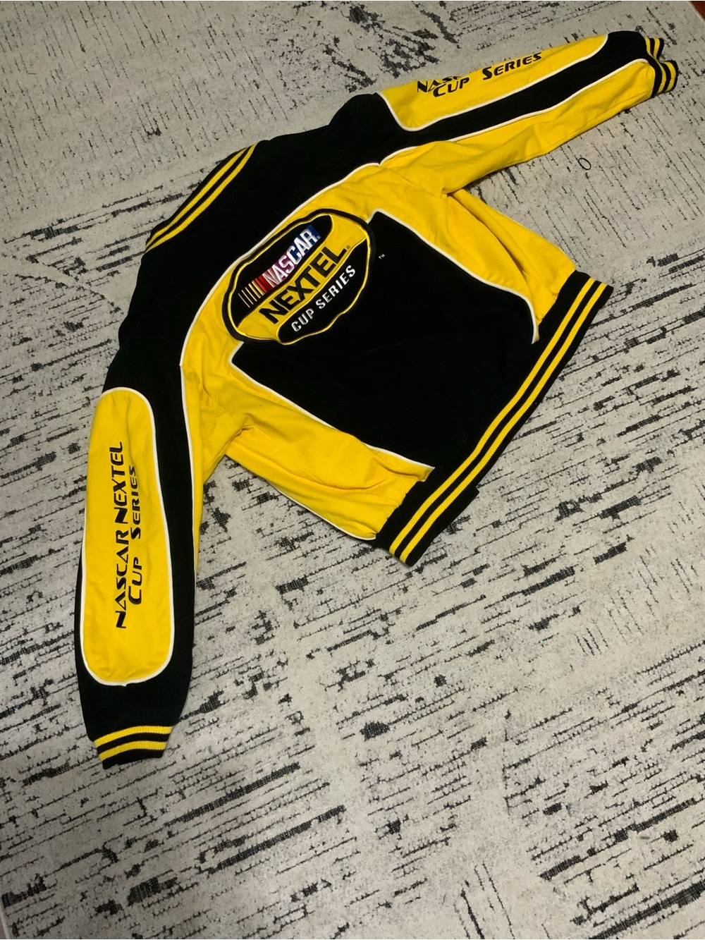 Black & Yellow Varsity Bomber Jacket